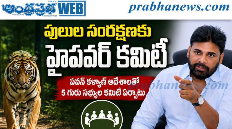 Pawan Kalyan |నల్లమల పులుల భద్రతపై రాష్ట్ర ప్రభుత్వ ప్రత్యేక దృష్టి