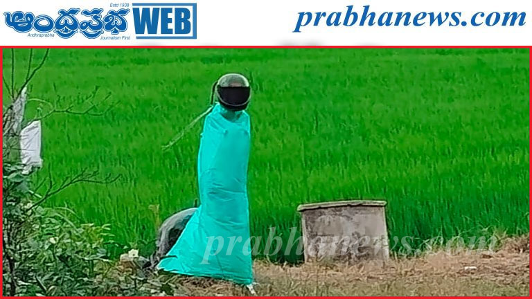పంటను కాపాడుకునేందుకు రైతన్న వినూత్న ప్రయత్నం