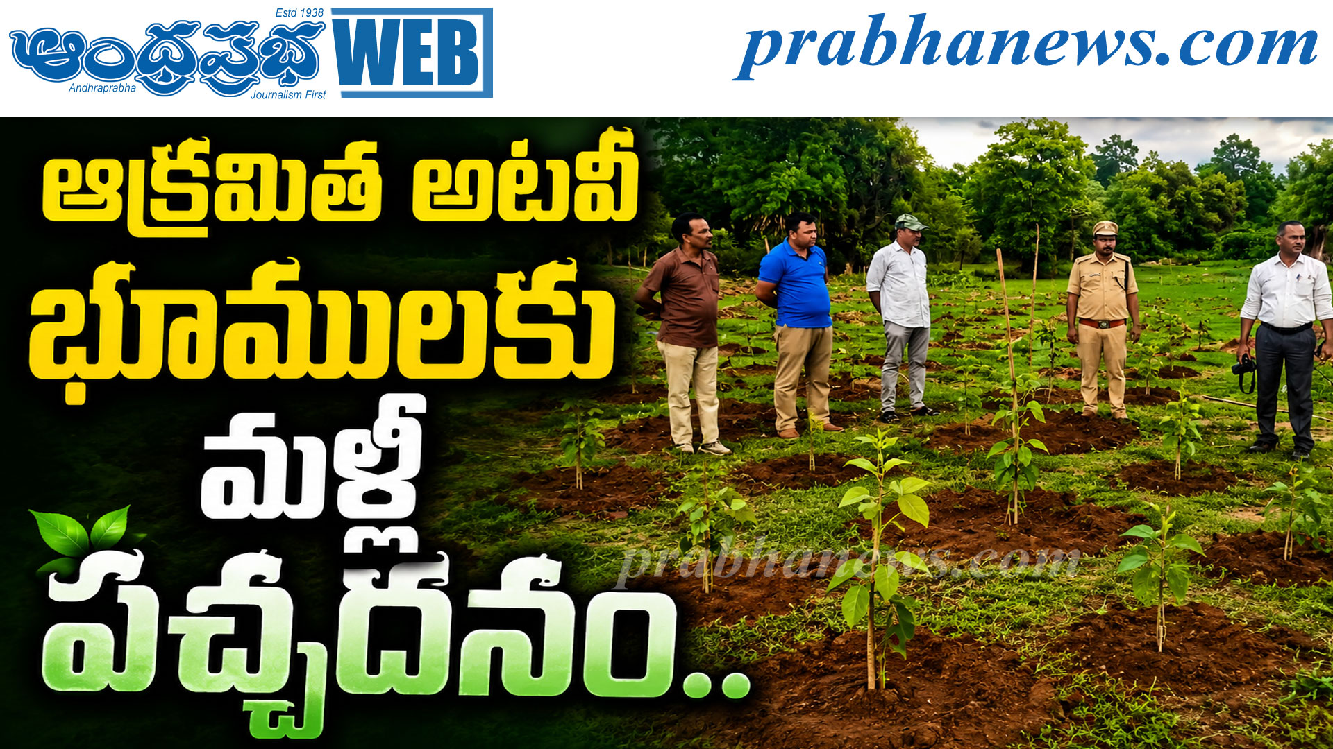 ఆక్రమిత అటవీ భూములకు మళ్లీ పచ్చదనం..