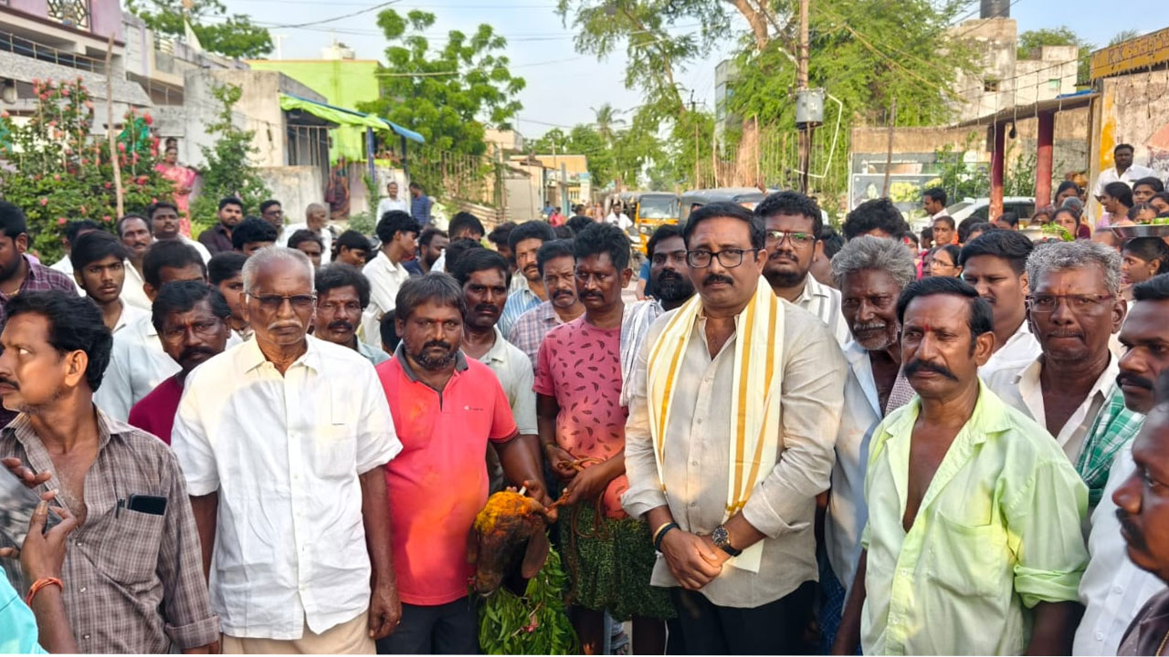 గ్రామ దేవత అంకమ్మ తల్లికి పొంగళ్ళు..