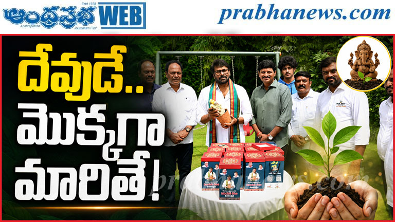 భక్తితో పాటు పచ్చదనమే సీడ్ గణేషుడి పూజ: చిరంజీవి