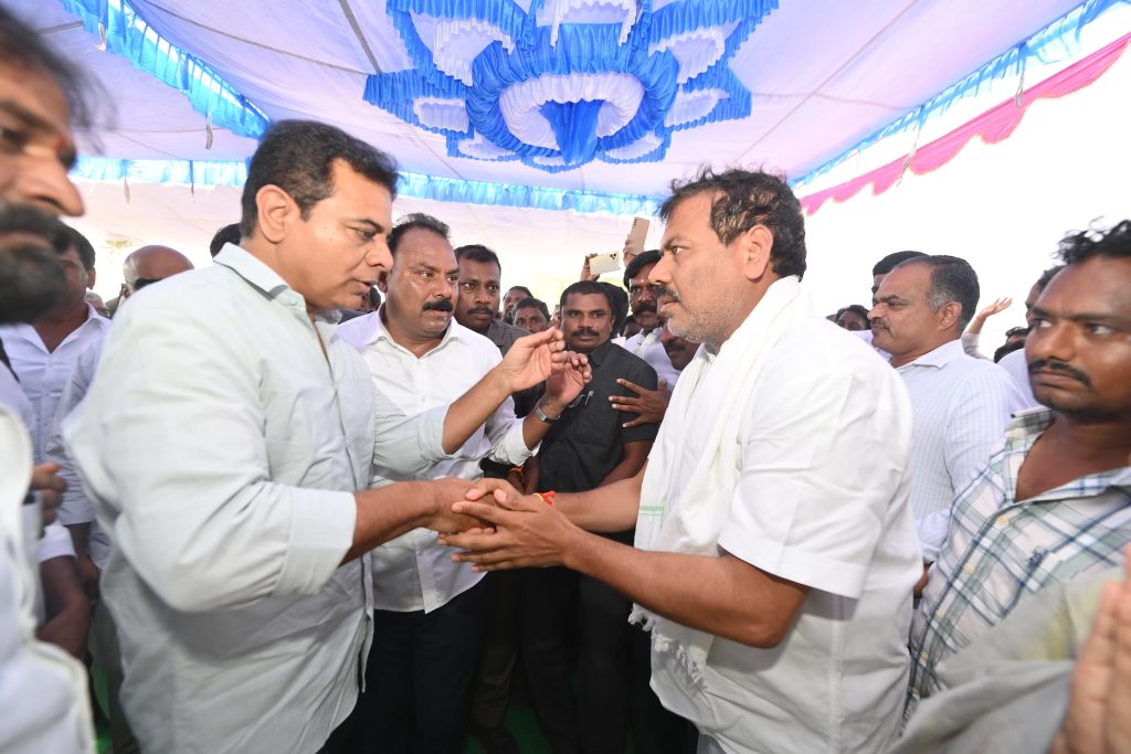 బీరం హర్షవర్ధన్‌రెడ్డి తండ్రి మృతికి కేటీఆర్‌ పరామ
